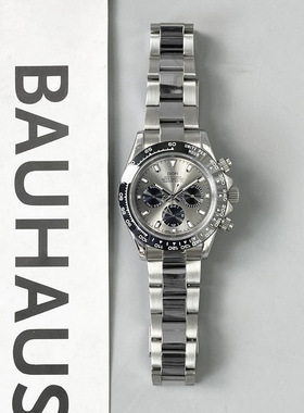 新款灰色迪钢带全自动机械表多功能专柜品牌大气精钢蓝石手表