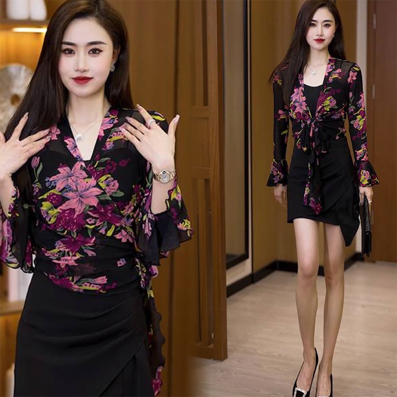 夏季上衣交叉绑带设计感