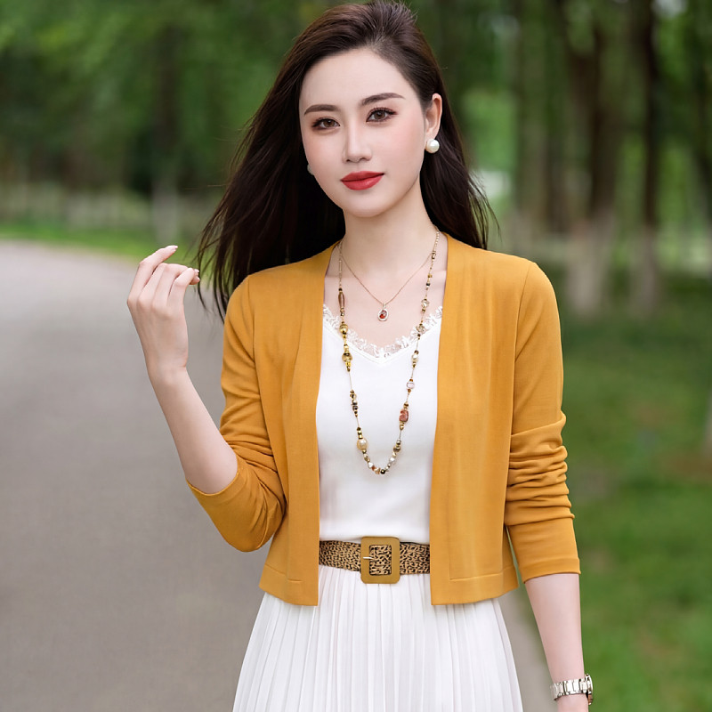 吊带裙外搭短外套女夏季薄款防晒开衫长袖洋气百搭显瘦气质小披肩