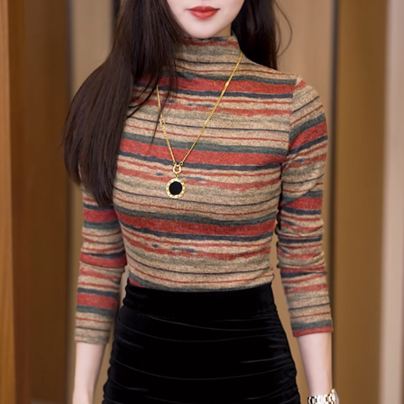 高领秋冬套头新款缇诗田