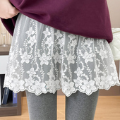 镂空蕾丝叠穿半身裙女春季 2026短裙屁帘配鲨鱼裤 下摆卫衣打底神器