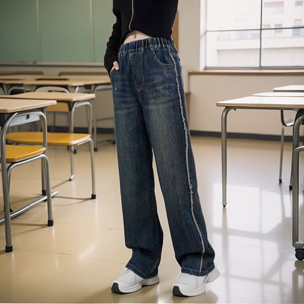 牛仔裤物美价廉女童秋装