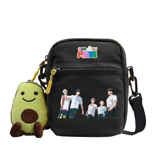 开学季外贸plave小方包2025新款系列卡通男女外出百搭斜跨包包