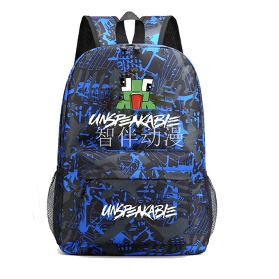 跨境外贸 UNSPEAKABLE图案印花双肩背包外出旅行包电脑包学生书包