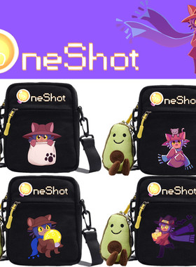 外贸OneShot新品跨境动漫单肩包帆布包可爱百搭小方包学生斜挎包