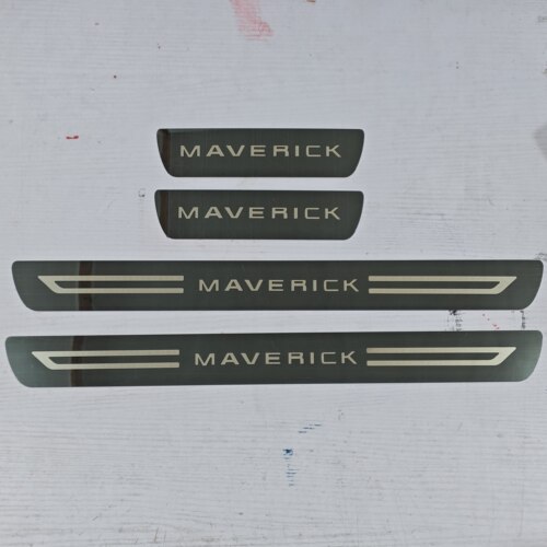 适用福特maverick超薄碳纤汽车门槛条防护防刮迎宾踏板不锈钢亮条