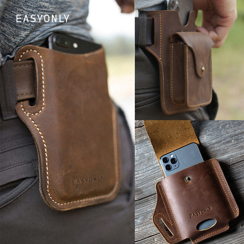 疯马皮跑步运动手机套腰带哈雷腰包男式小型轻便战术腰间包小腰包,运动包/户外包/配件,腰包,淘宝优惠券,粉丝福利购,淘宝优惠卷