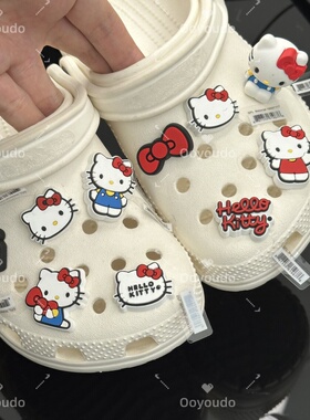 HelloKittyKT猫洞洞鞋扣