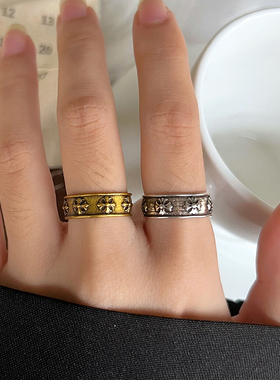 嘻哈朋克复古925银开口女尾戒