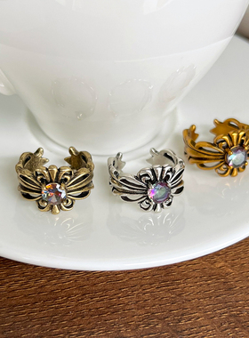 复古个性朋克设计925纯银戒指