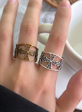 古金饰品女不掉色男戒925银戒指