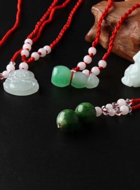 尾货保真天然玉石水润冰透不打灯也可以看到石头里的棉絮