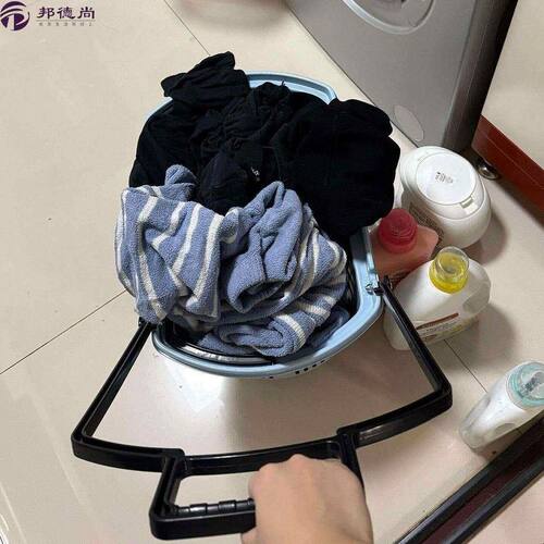 化妆室脏衣篓收纳篮推车洗衣篮子带轮浴室大容量特大号移动购物车