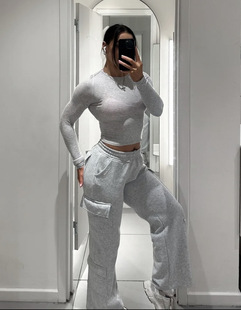 DFYNE Revive屁兜 加绒工装阔腿裤直筒卫裤（原袋原标）对版厚度