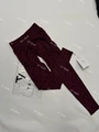 Burgundy Leopard Leggings