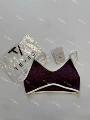 Burgundy Leopard Bra