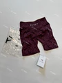 Burgundy Leopard Short