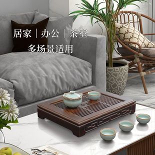 茶台茶盘实木家用茶具套装 茶具 小博古简约茶托盘功夫干泡台