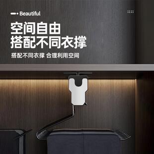 抽拉式衣柜挂衣杆纵向伸缩裤架滑轨衣橱横杆柜子浅衣柜挂杆衣架