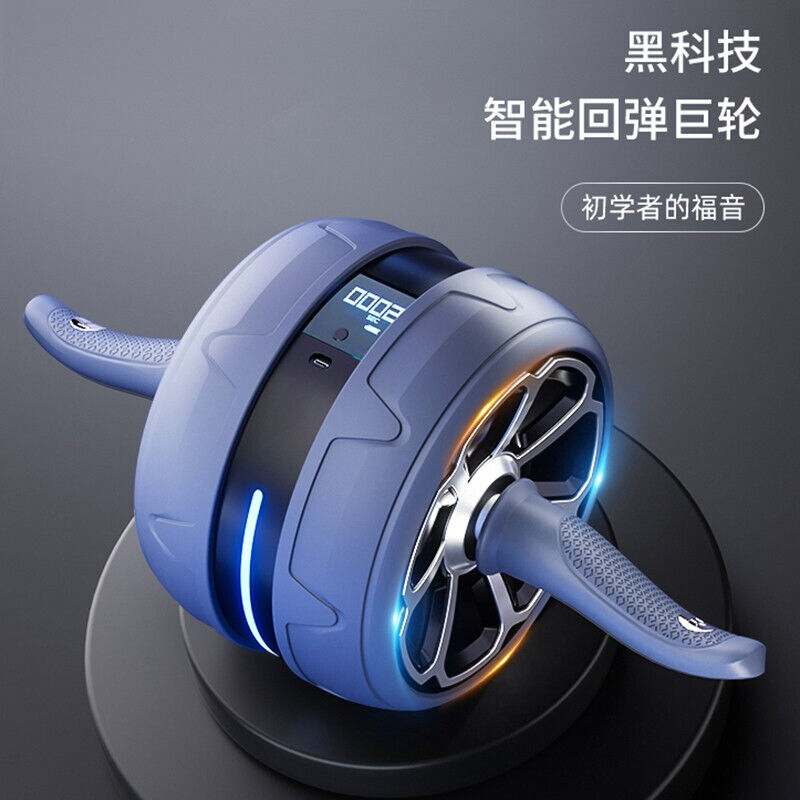 百鸣威健腹轮腹肌懒人健身器减腹神器家用健身器材自动回弹健腹器