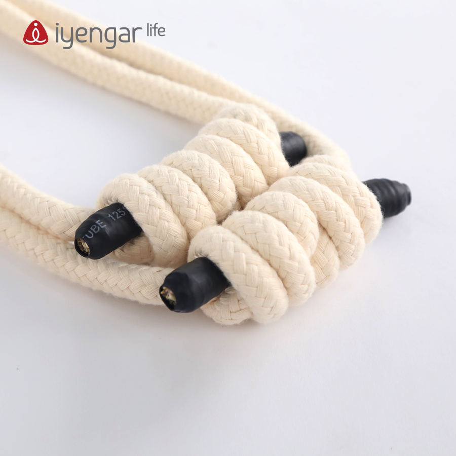 艾扬格life 墙绳瑜伽辅具拉伸倒立拉绳 不含墙钩 新品米白色