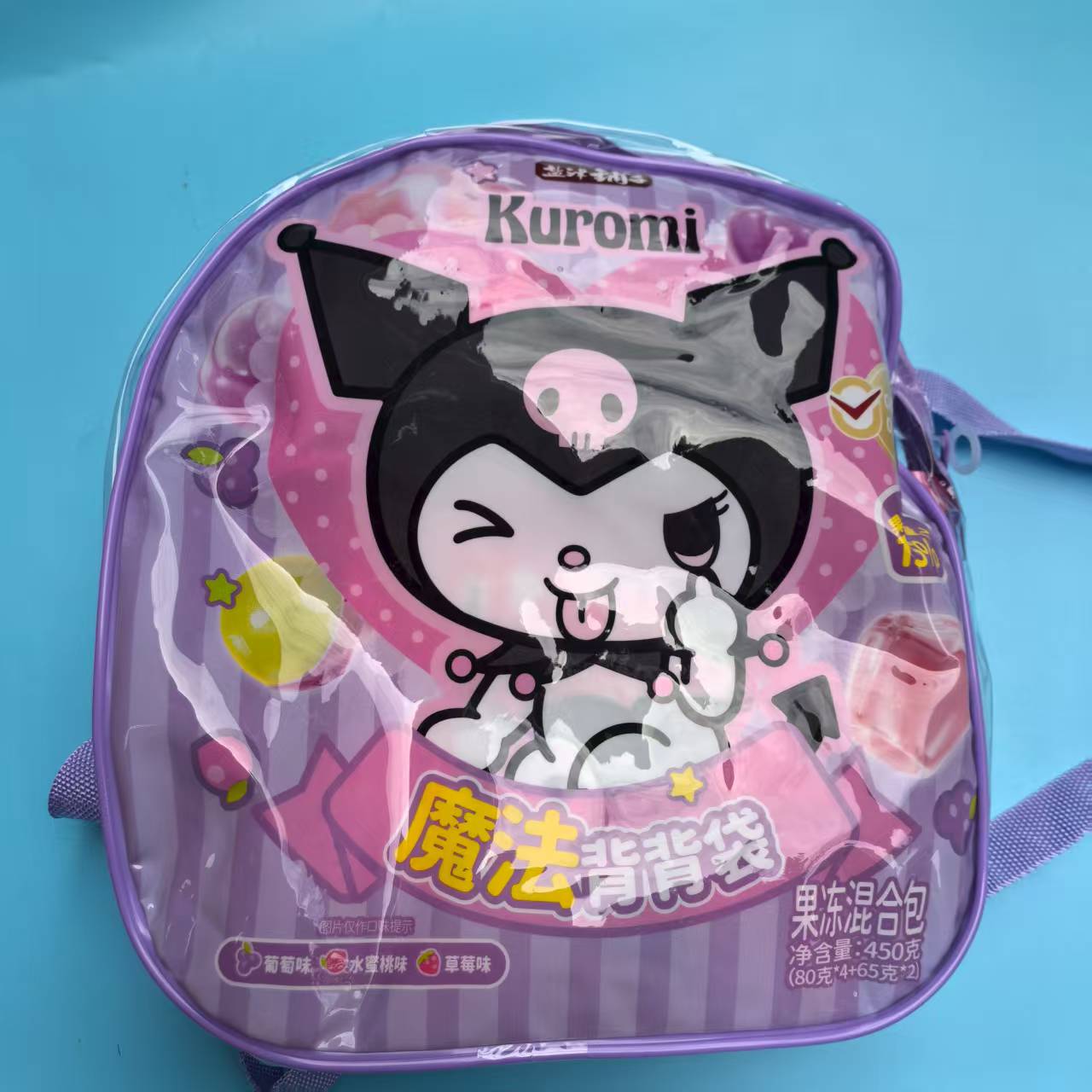 好吃休闲零食盐津铺子魔法背背袋果冻混合味450g【全店满39元包邮