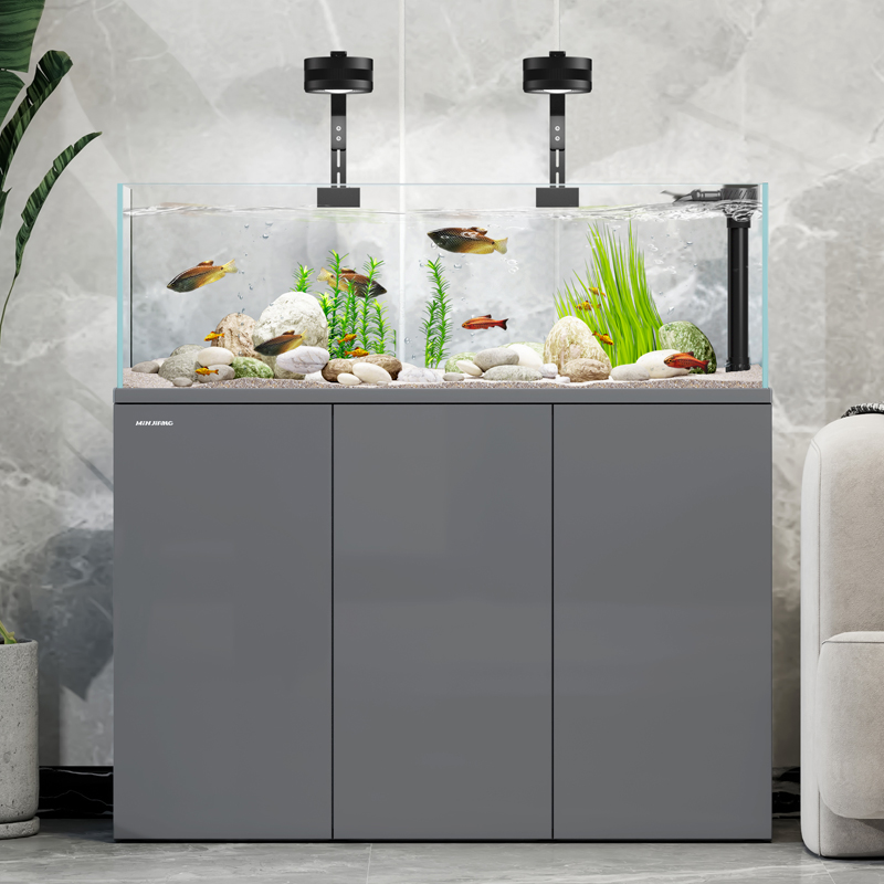 闽江溪流缸原生态野采造景鱼缸客厅2025新款办公室落地底滤金鱼缸