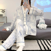 2025新款 和服带胸垫月子服春夏纯棉产后孕妇睡衣春秋款 哺乳衣