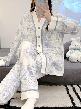 2024新款带胸垫和服纯棉月子服