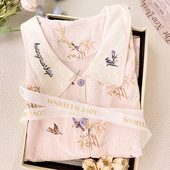 云朵棉月子服纯棉春夏季 孕妇睡衣产后产妇哺乳家居服透气吸汗 薄款