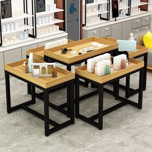 德国品质商场高低桌展示台超市断码处理台中岛堆头架促销台地摊水