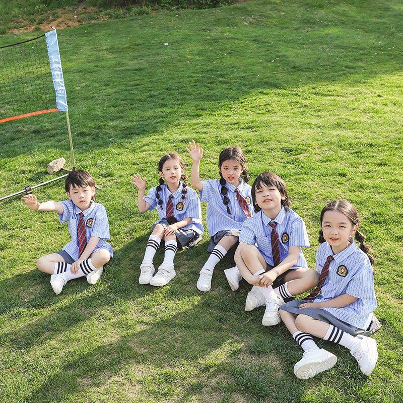 德国品质幼儿园园服夏季小学生校服运动会班服六一儿童合唱演出服