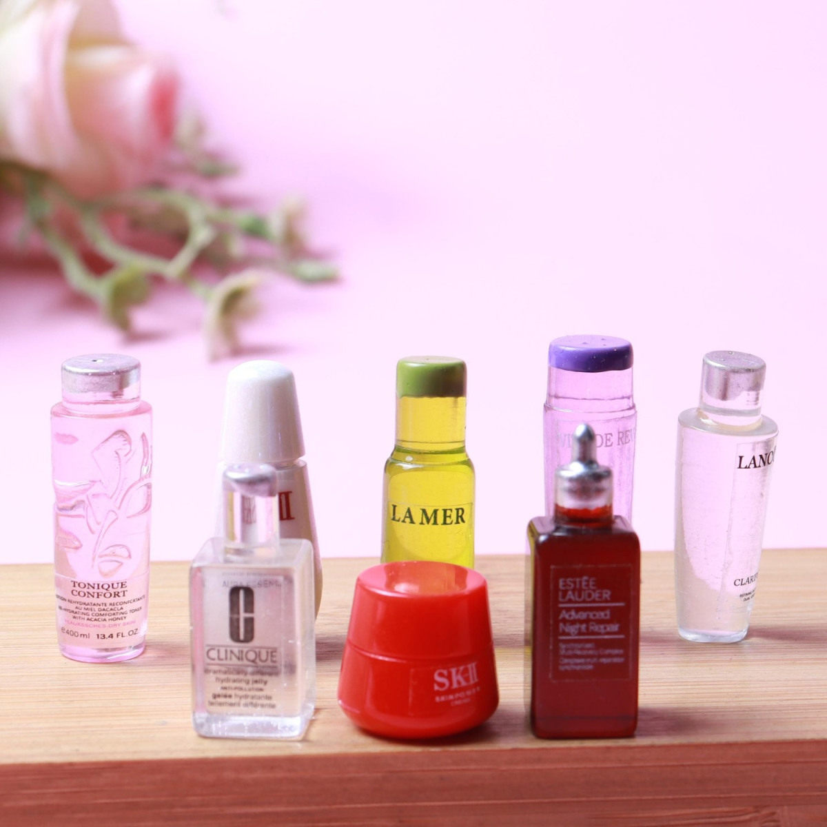 儿童微缩食玩仿真化妆品玩具娃娃屋迷你口红香水瓶模型场景摆件