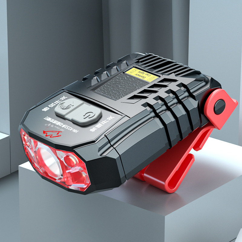 夜钓头灯钓鱼专用充电强光超亮LED头戴式上饵灯感应帽檐夹帽夹灯