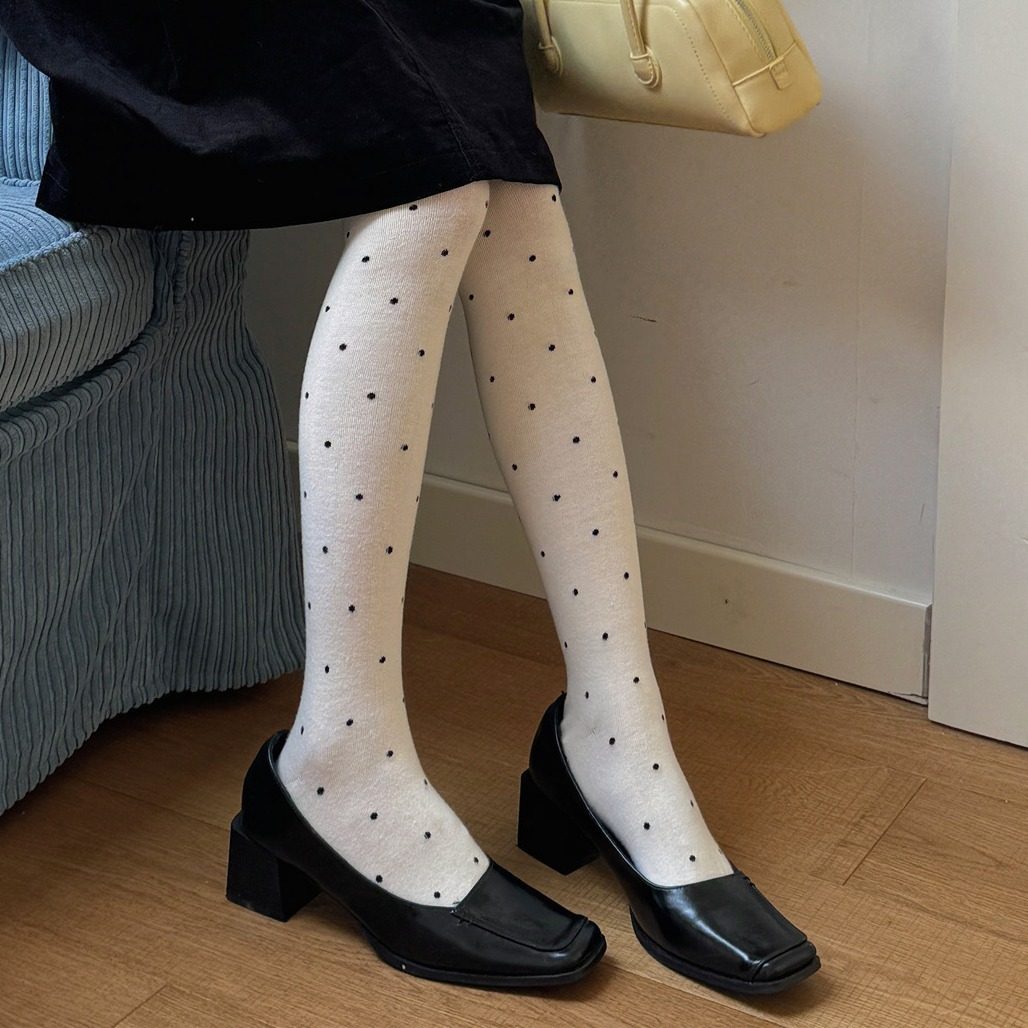 ioulor复古波点连裤袜甜美时髦有氧棉打底裤显瘦百搭裤袜,女士内衣/男士内衣/家居服,连裤袜/打底袜,淘宝优惠券,粉丝福利购,淘宝优惠卷
