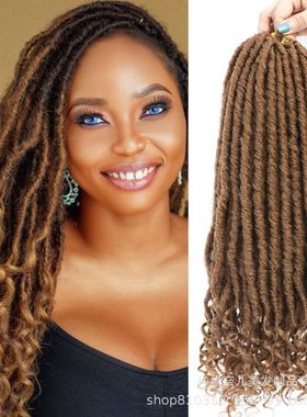自由女神非洲脏辫Goddess Faux Locs Hair 钩针发16英寸/20英寸