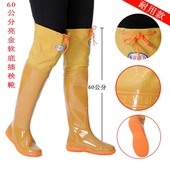 防水鞋 农田鞋 大码 水靴捕鱼胶鞋 男高筒下水鞋 软底插秧靴女过膝雨鞋