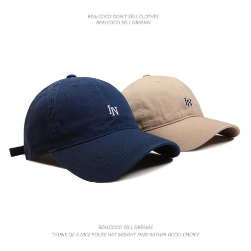IN字母棒球帽百搭四季鸭舌帽