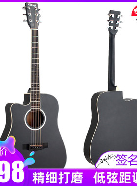 Gipsy单板左手吉他40 41寸面单34 36寸左撇子反手38 39寸电箱吉他
