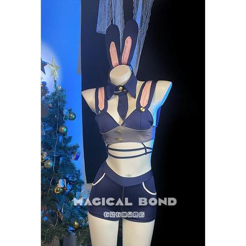 兔子警官朱迪趣味约会战袍制服装