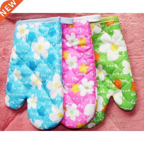 1pc Cotton Heat-resistant Kitchen Oven Grill Baking Glove Fo