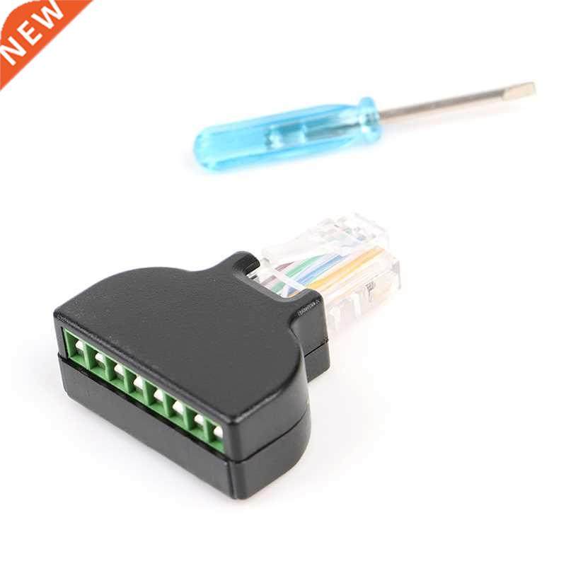 RJ45 Ethernet Female To 8 Pin Screw Terminal Connector Male