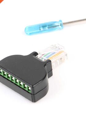 RJ45 Ethernet Female To 8 Pin Screw Terminal Connector Male