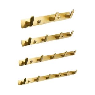 Gd Brushed Hat Hanger Wall Mounted Robe Hder Home Multi-