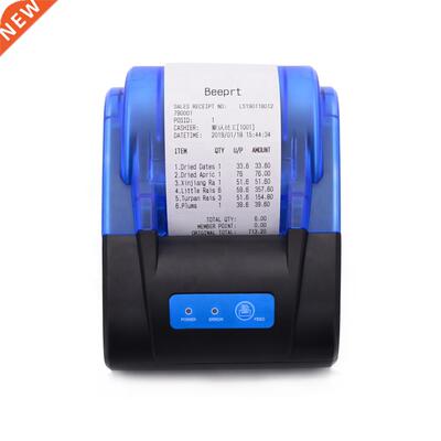 203dpi 58mm Bluetooth Thermal Receipt Printer Mini Portable