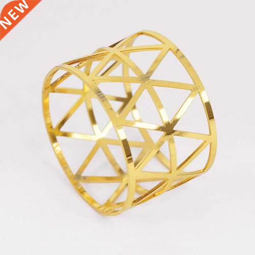 6pcs Rose Gold Napkin Ring Chair Buckles Birthday Party Tabl
