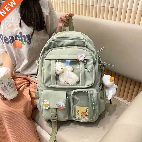 Cute Women Large Capacity Backpack Waterproof Nylon Female S
