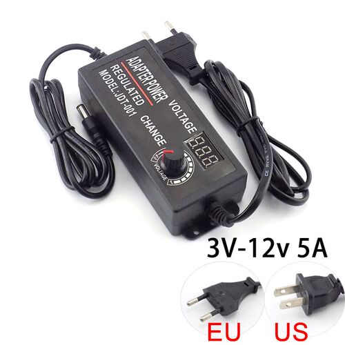 Adjustable 3-12V power supply AC DC Adapter 110v 220v to 12v