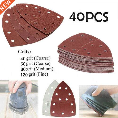 40pcs Abrasive Triangle Sandpapers Sanding Sheets For Bosch