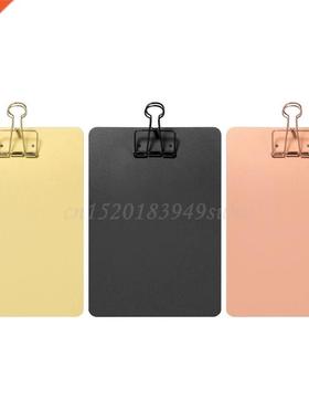 Metal Clipboard Writing Pad File Folders Document Holder Sch